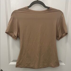 SKIMS Short Sleeve Top in Tan